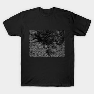 Masquerade Text Art T-Shirt